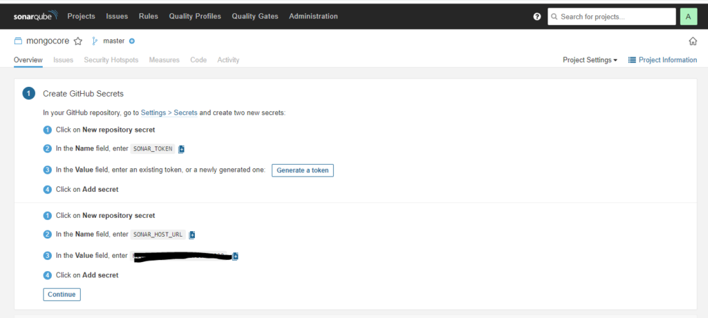 GitHub settings instructions