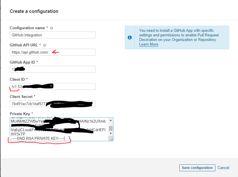 Create a configuration