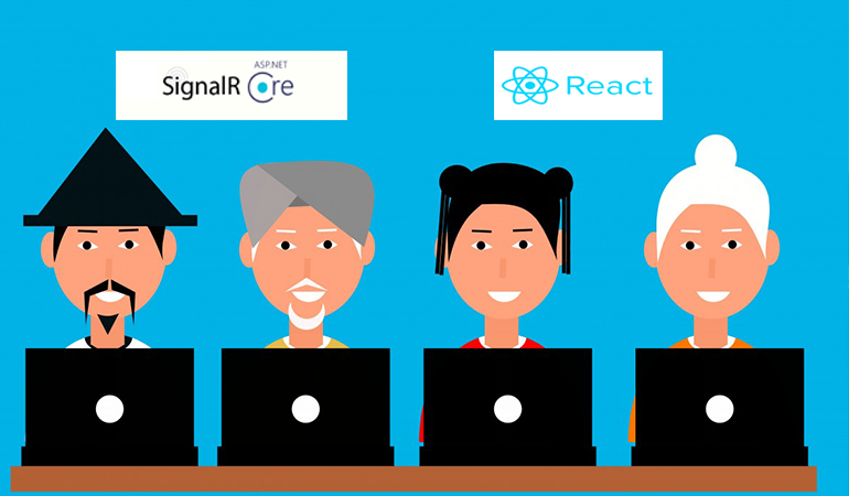 SignalR & React example project (2023) – no extra package!