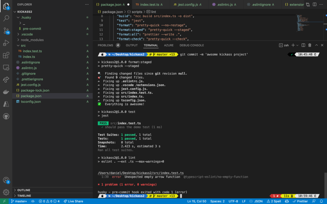 setup a typescript project
