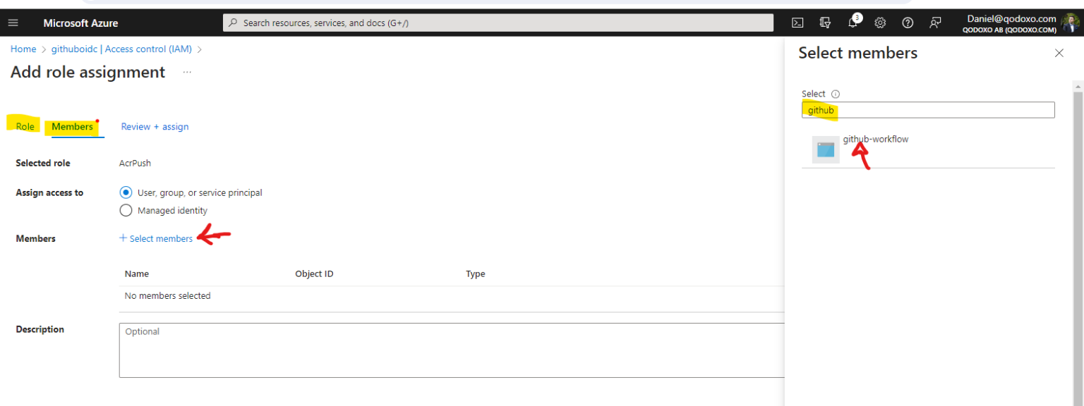 GitHub Federated integration: Azure Key Vault & ACR- Example