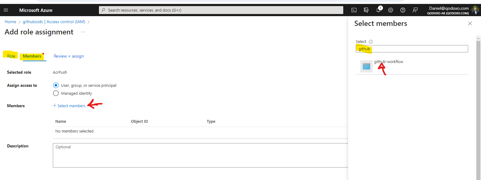GitHub Federated integration: Azure Key Vault & ACR- Example